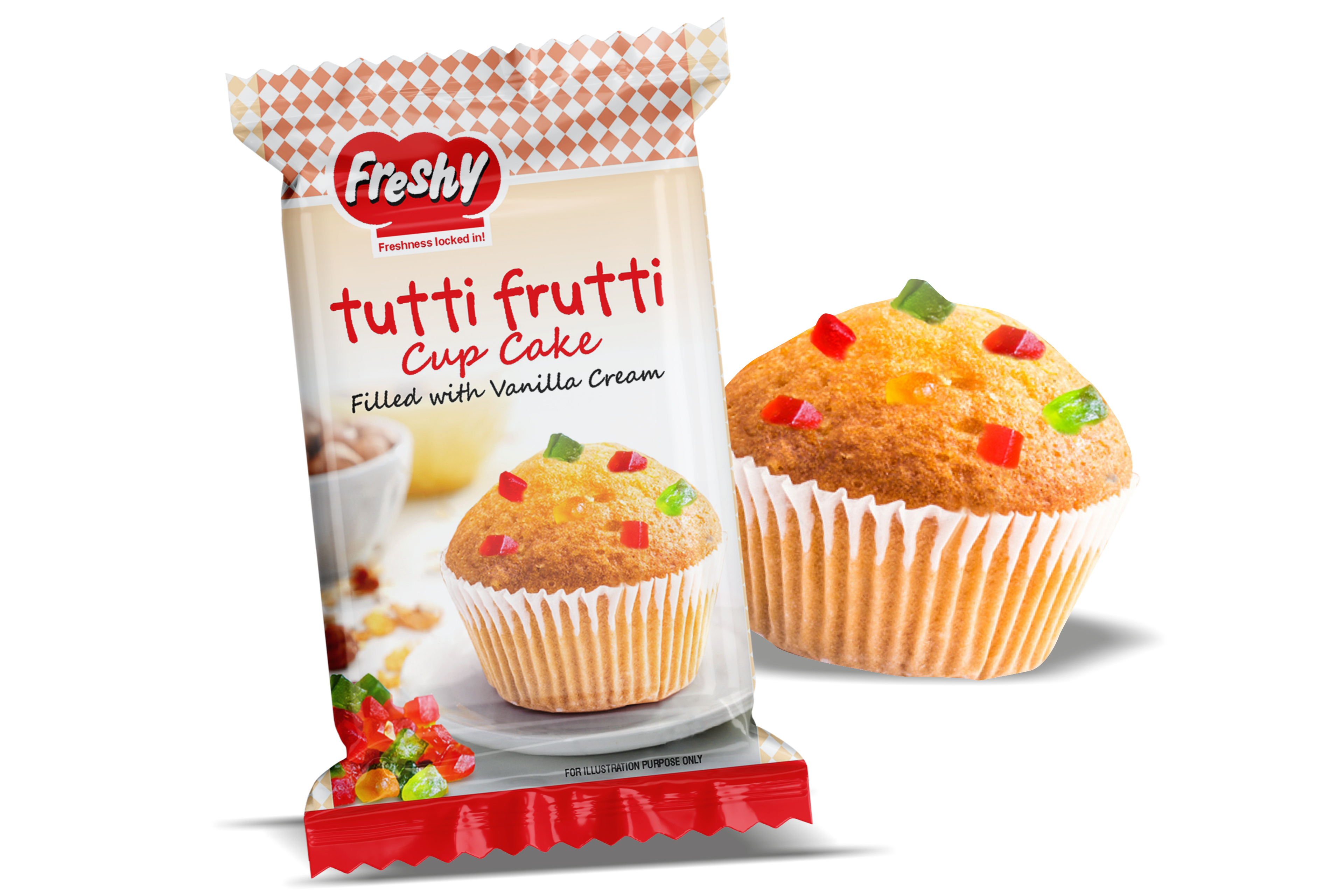 Tutti Frutti Cup Cake